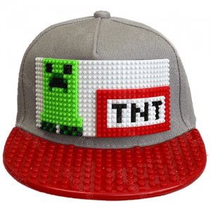 Кепка-конструктор Minecraft TNT размер 52-56 PixCap. Цвет: серый