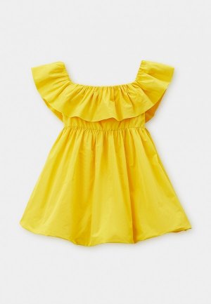 Платье MSGM Kids. Цвет: желтый