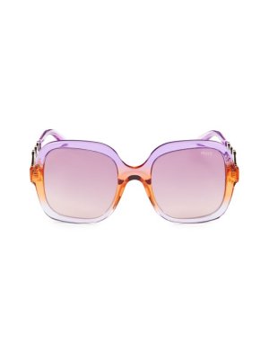 Квадратные солнцезащитные очки 54 мм , фиолетовый Emilio Pucci