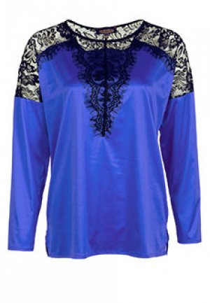 Блуза VIA TORRIANI 88. Цвет: синий