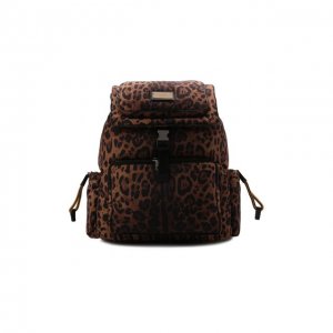 Текстильный рюкзак Sicily Dolce & Gabbana. Цвет: леопардовый