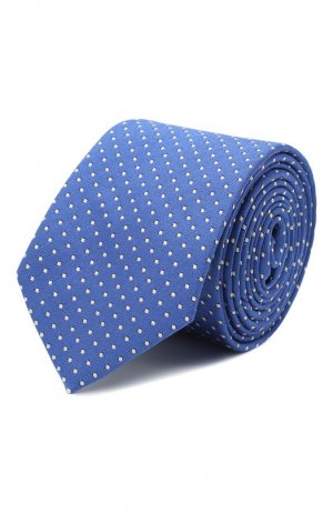Шелковый галстук с узором Dal Lago. Цвет: синий