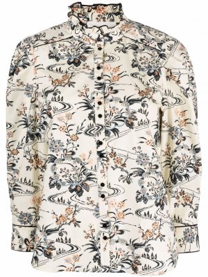 Floral-print shirt Ba&Sh. Цвет: бежевый