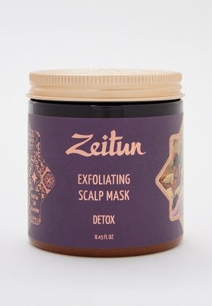 Маска для волос Zeitun травяная Детокс со скрабирующим эффектом, 250 мл. Цвет: прозрачный