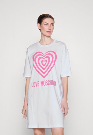 Летнее платье Love Moschino, белый MOSCHINO