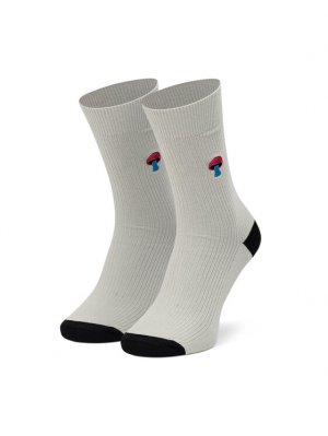 Высокие женские носки , бежевый Happy Socks