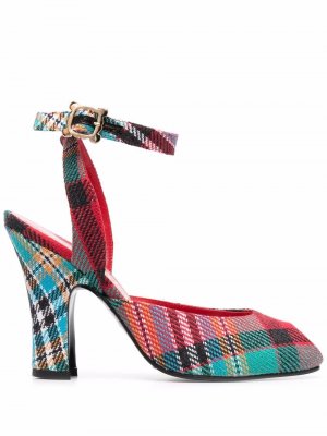 Vargas 110mm tartan sandals Vivienne Westwood. Цвет: красный