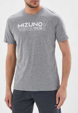 Футболка спортивная Mizuno Heritage Origins Tee. Цвет: серый