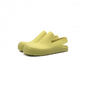 Резиновые сандалии Puddle Bottega Veneta. Цвет: жёлтый