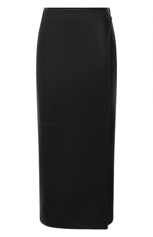 Кожаная юбка Balenciaga. Цвет: чёрный