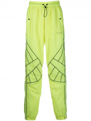 Спортивные брюки с окантовкой Alexander Wang. Цвет: зеленый