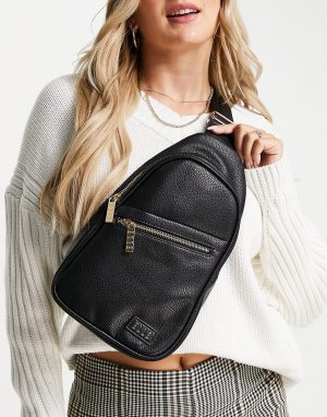 Черная каплеобразная сумка через плечо -Черный цвет Elle