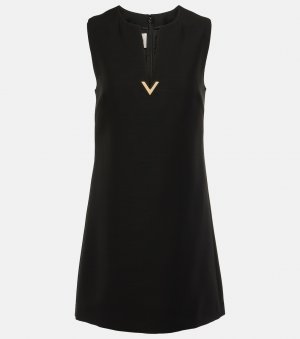 Мини-платье crêpe couture vgold , черный Valentino