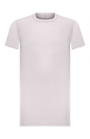 Хлопковая футболка Rick Owens. Цвет: серый