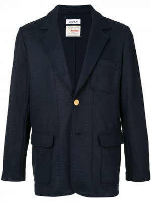 Однобортный пиджак с накладными карманами Coohem. Цвет: синий