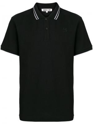 Рубашка-поло с заплаткой в форме ласточки McQ Swallow. Цвет: черный