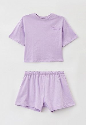 Пижама Acoola. Цвет: фиолетовый