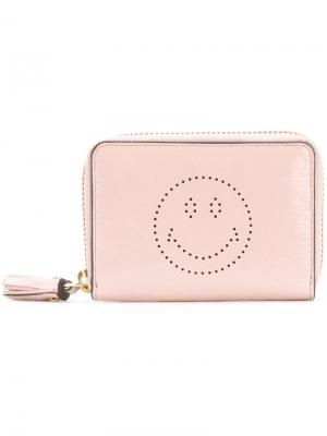 Smiley wallet Anya Hindmarch. Цвет: розовый