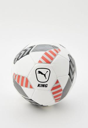 Мяч футбольный PUMA KING ball. Цвет: белый