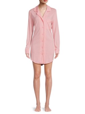 Рубашка для сна из смесового хлопка Bella Pima High Low , цвет Jaipur Pink Cosabella