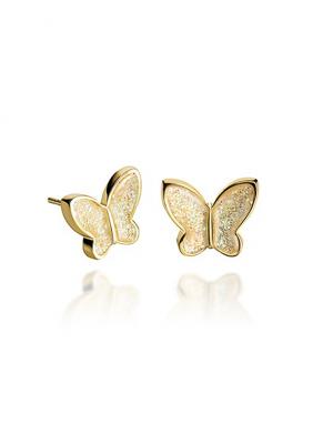 Гвоздики Перламутровые бабочки в золоте Dragon Porter. Цвет: светло-бежевый