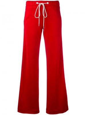 Спортивные брюки с полосками по бокам Dondup. Цвет: красный