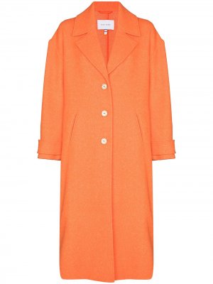 Однобортное пальто Cornwall Mira Mikati. Цвет: оранжевый