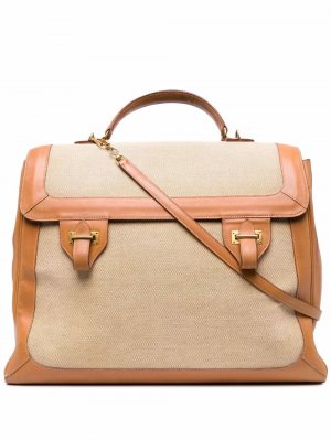 Большая сумка 1948-го года Hermès. Цвет: бежевый