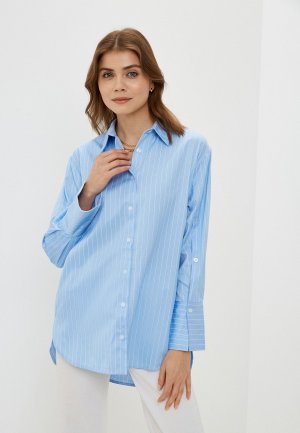 Рубашка Minaku. Цвет: голубой