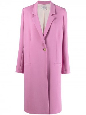 Однобортное пальто Forte. Цвет: розовый