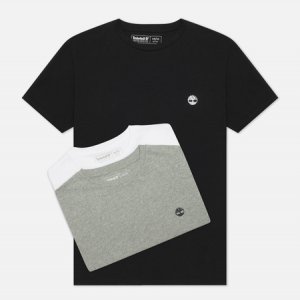 Комплект мужских футболок 3-Pack Basic Jersey Crew Timberland. Цвет: комбинированный