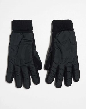 Черные мягкие перчатки Asos