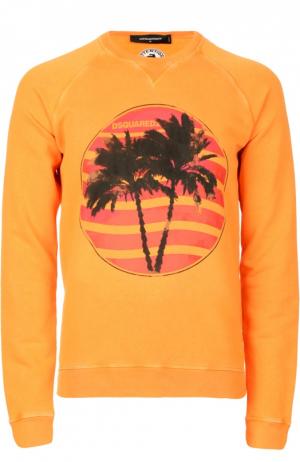 Пуловер джерси Dsquared2. Цвет: оранжевый