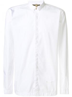 Рубашка с потайной застежкой на пуговицах Dnl. Цвет: белый