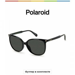 Солнцезащитные очки  PLD 4125/G/S 807 M9 M9, черный, серый Polaroid. Цвет: черный/серый