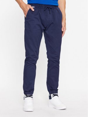 Тканевые брюки узкого кроя, синий Tommy Jeans