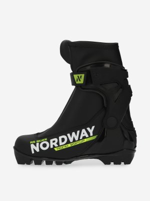 Ботинки для беговых лыж детские RS Skate, Черный Nordway. Цвет: черный