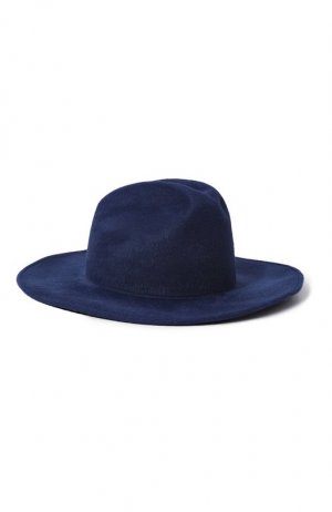 Фетровая шляпа Giorgio Armani. Цвет: синий