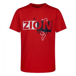 Подростковая футболка Zion Tee Jordan. Цвет: красный
