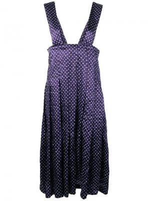 Плиссированное платье-сарафан Comme Des Garçons