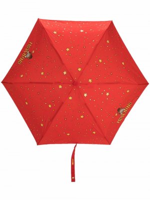Зонт с принтом Moschino. Цвет: красный