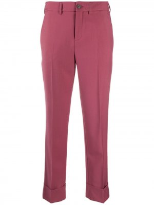Укороченные брюки Incotex. Цвет: розовый