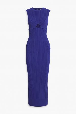 Платье в рубчик с вырезом HERVÉ LÉGER, фиолетовый Léger