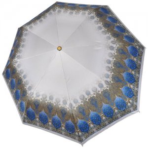 Мини-зонт из эпонжа L4700 серо-синий (полный автомат) 106 см Isotoner. Цвет: синий