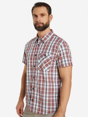 Рубашка с коротким рукавом мужская , Красный Outventure. Цвет: красный