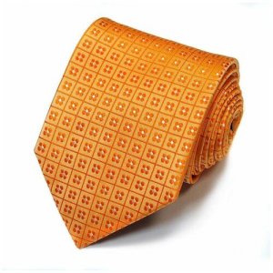 Стильный оранжевый галстук в рисунок 821970 Basile. Цвет: оранжевый