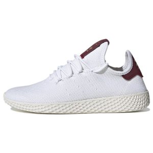 Adidas Pharrell Williams x Tennis Hu Collegiate Burgundy Женские кроссовки White Footwear-White D96443