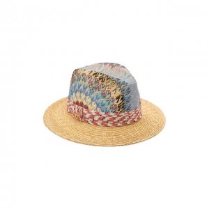 Соломенная шляпа Missoni. Цвет: разноцветный