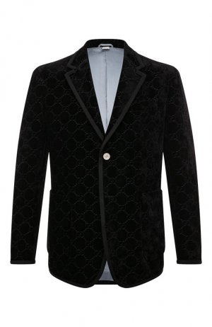 Пиджак из вискозы и хлопка Gucci. Цвет: чёрный
