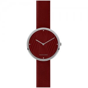Наручные часы JACQUES LEMANS Design collection, красный, серебряный